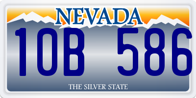 NV license plate 10B586