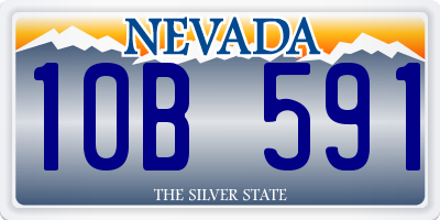 NV license plate 10B591