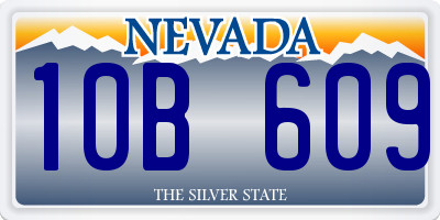 NV license plate 10B609