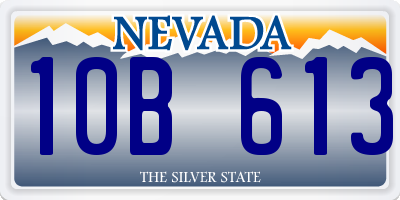 NV license plate 10B613