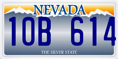 NV license plate 10B614