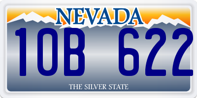 NV license plate 10B622