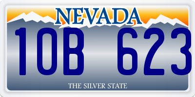 NV license plate 10B623