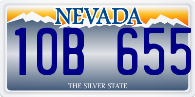 NV license plate 10B655