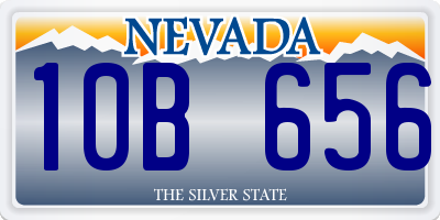 NV license plate 10B656