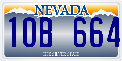 NV license plate 10B664