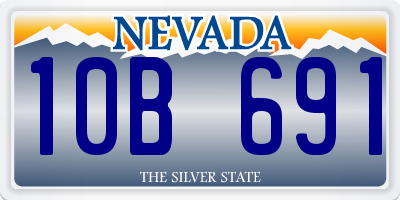 NV license plate 10B691