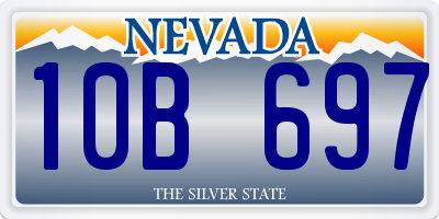 NV license plate 10B697