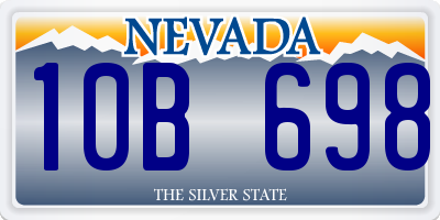 NV license plate 10B698