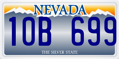 NV license plate 10B699
