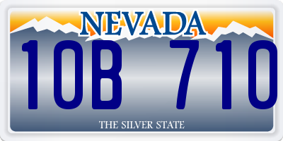 NV license plate 10B710