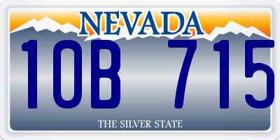 NV license plate 10B715