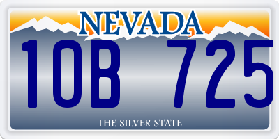 NV license plate 10B725