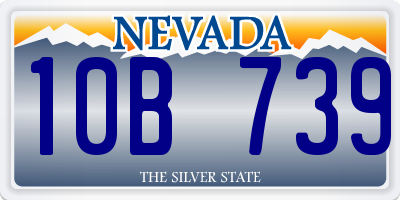 NV license plate 10B739