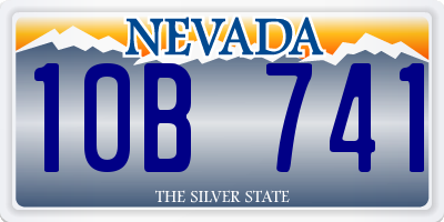 NV license plate 10B741
