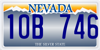 NV license plate 10B746