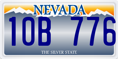 NV license plate 10B776