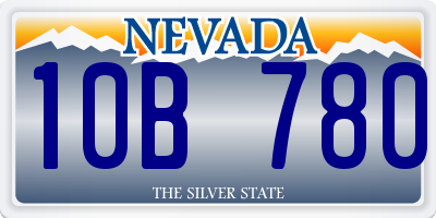 NV license plate 10B780