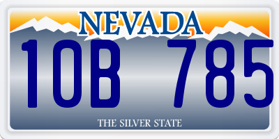 NV license plate 10B785