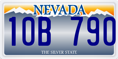 NV license plate 10B790