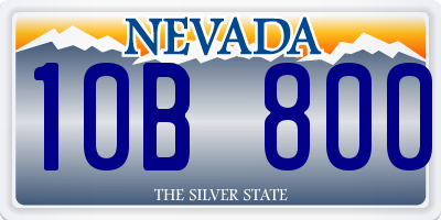 NV license plate 10B800
