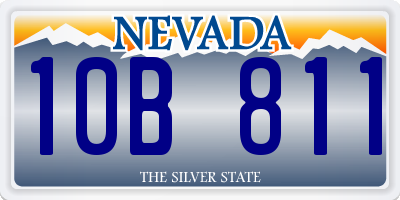 NV license plate 10B811