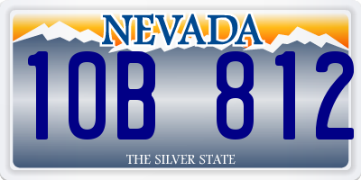 NV license plate 10B812