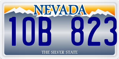 NV license plate 10B823