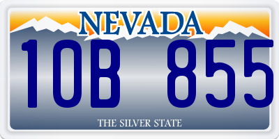 NV license plate 10B855