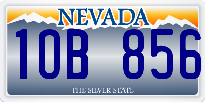 NV license plate 10B856