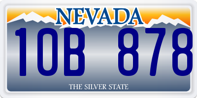 NV license plate 10B878