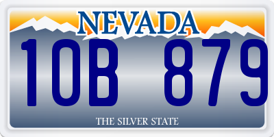 NV license plate 10B879