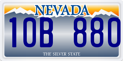 NV license plate 10B880