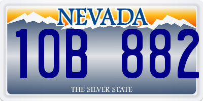 NV license plate 10B882