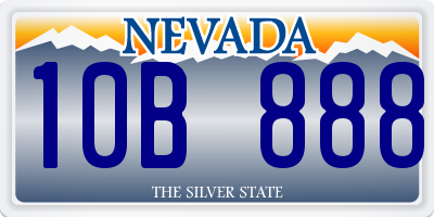 NV license plate 10B888
