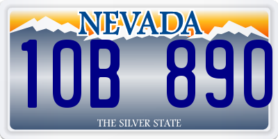 NV license plate 10B890