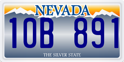 NV license plate 10B891