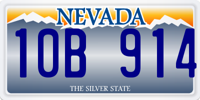 NV license plate 10B914