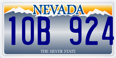 NV license plate 10B924