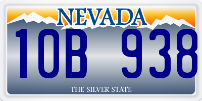 NV license plate 10B938