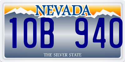 NV license plate 10B940