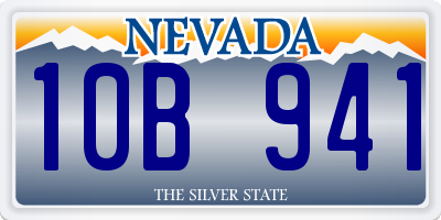 NV license plate 10B941
