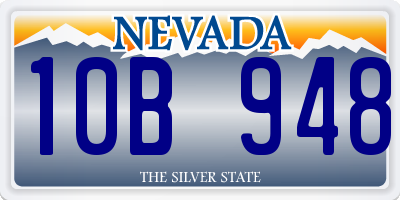 NV license plate 10B948