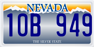 NV license plate 10B949