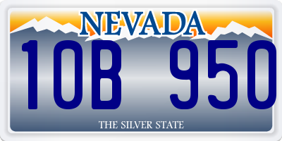 NV license plate 10B950