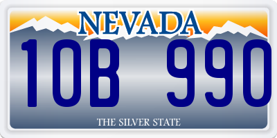 NV license plate 10B990