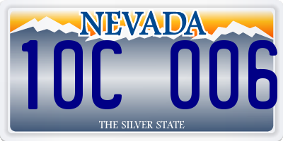 NV license plate 10C006