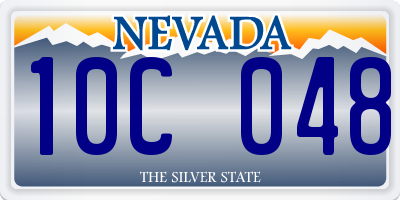 NV license plate 10C048