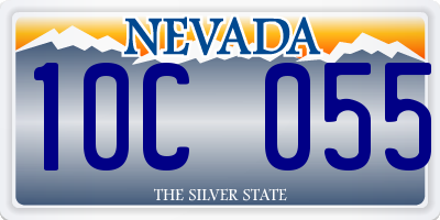 NV license plate 10C055