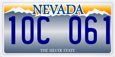 NV license plate 10C061